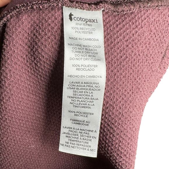 COTOPAXI Women's Abrazo Half Zip Fleece Jacket Women's Size Small Purple Blue - Picture 6 of 8